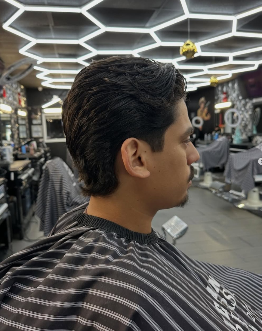 Custom hair design by the crew