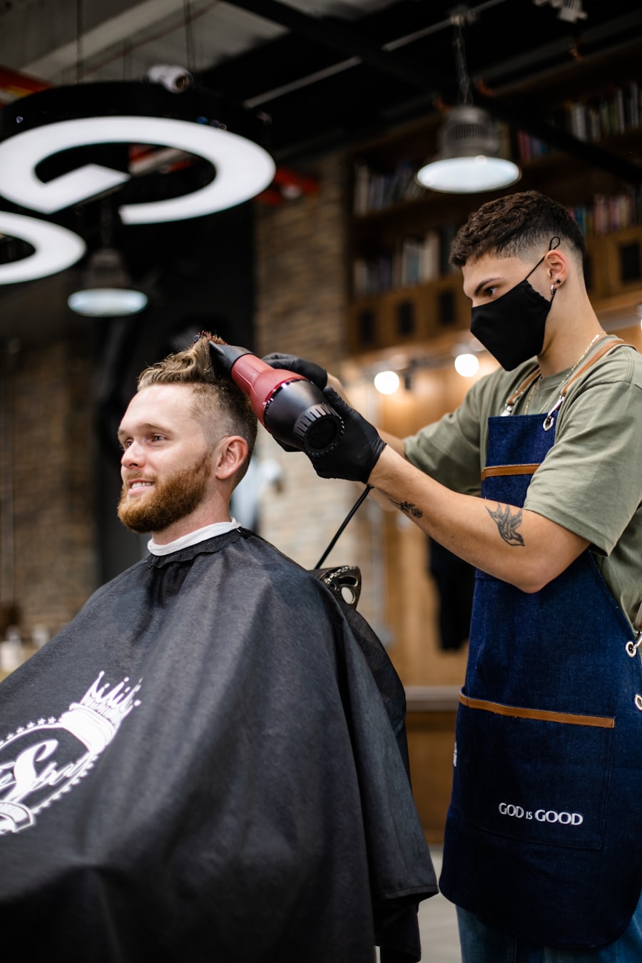 Classic haircut styling