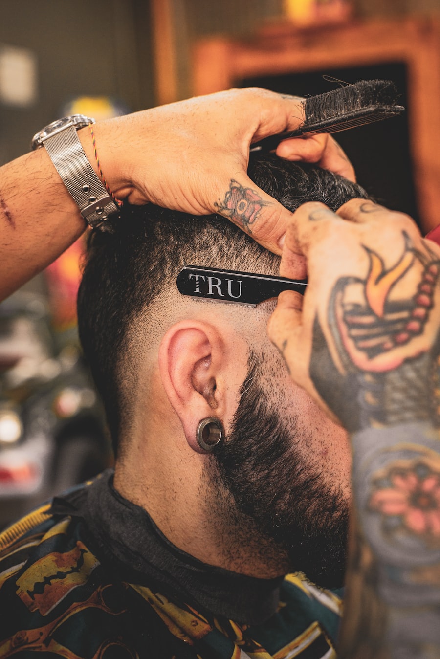 Straight razor shave